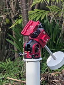 ZWO AM5 Harmonic mount mounted to the Sky Watcher pier extension.