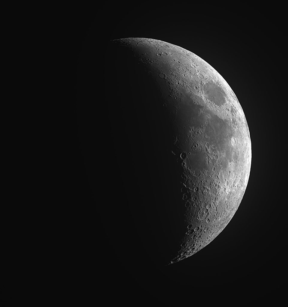 Moon Captured on 130MM refractor, Using StellarMate Pro and video capture, using the ASI585MC un-cooled