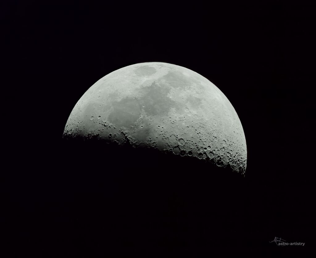 First Quarter Moon, - Poseiden-M RGB, Images
